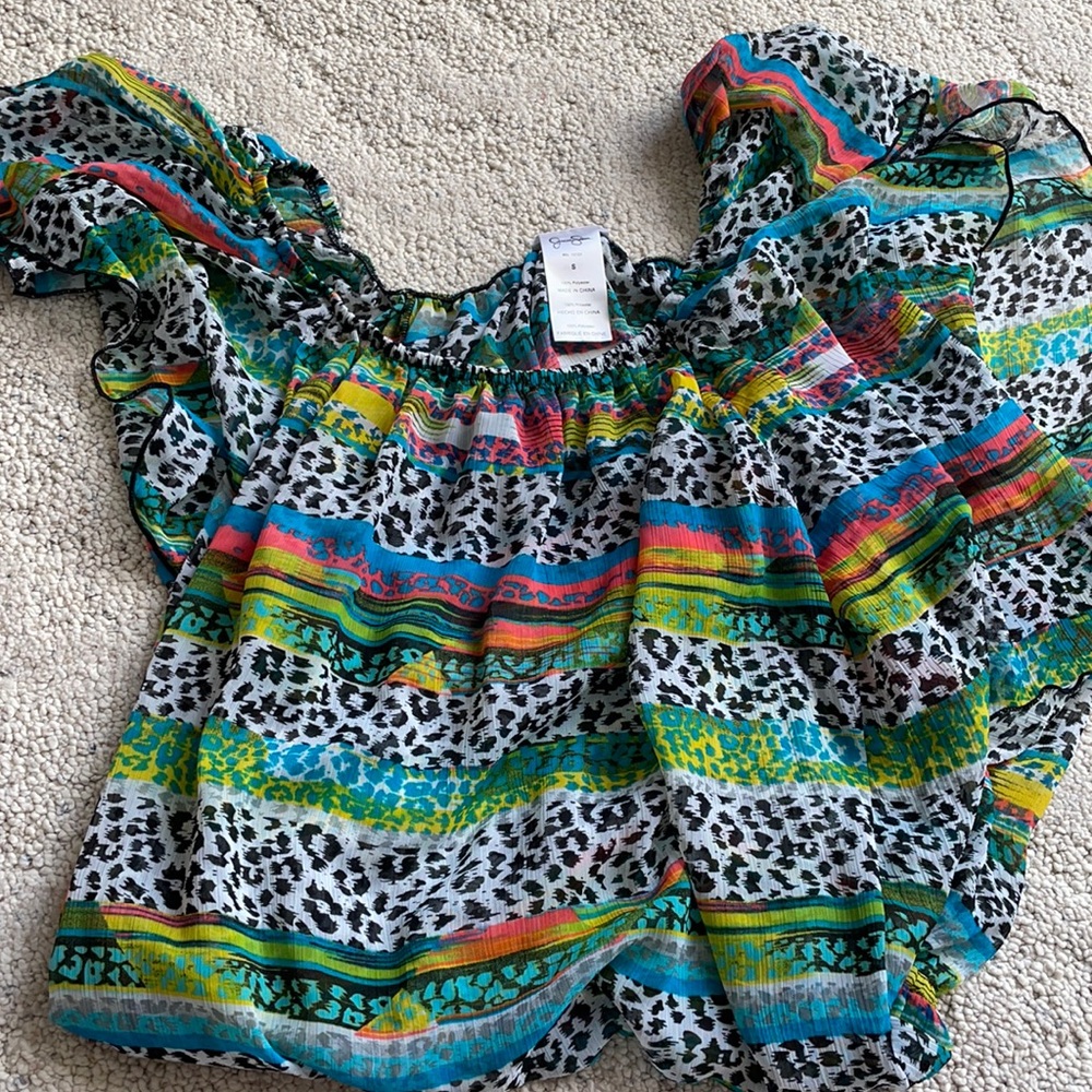 Jessica Simpson Animal Print Cover Up